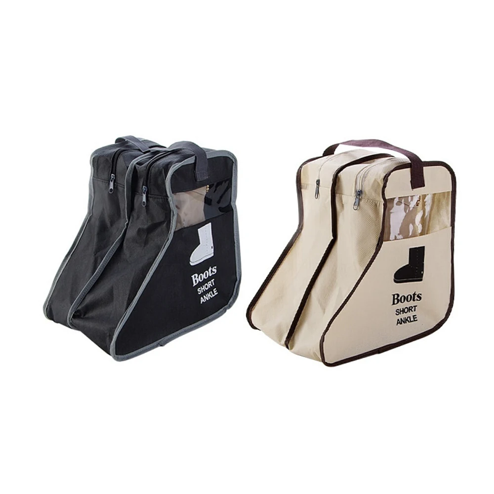 2 Color Shoe Pocket Korea Style Case Visible Window Boot Storage Bag Boot Cover Practical Dustproof Travel Pouch Zipper