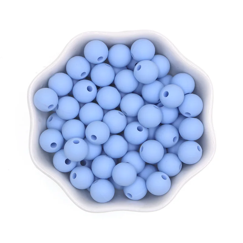 NO.9 Pastel blue Kovict круглые силиконовые Бусы 9 мм перле силиконовые бусины для прорезывания зубов для изготовления ювелирных изделий детские товары DIY силиконовые коралловые бусины - Цвет: NO.9 Pastel blue