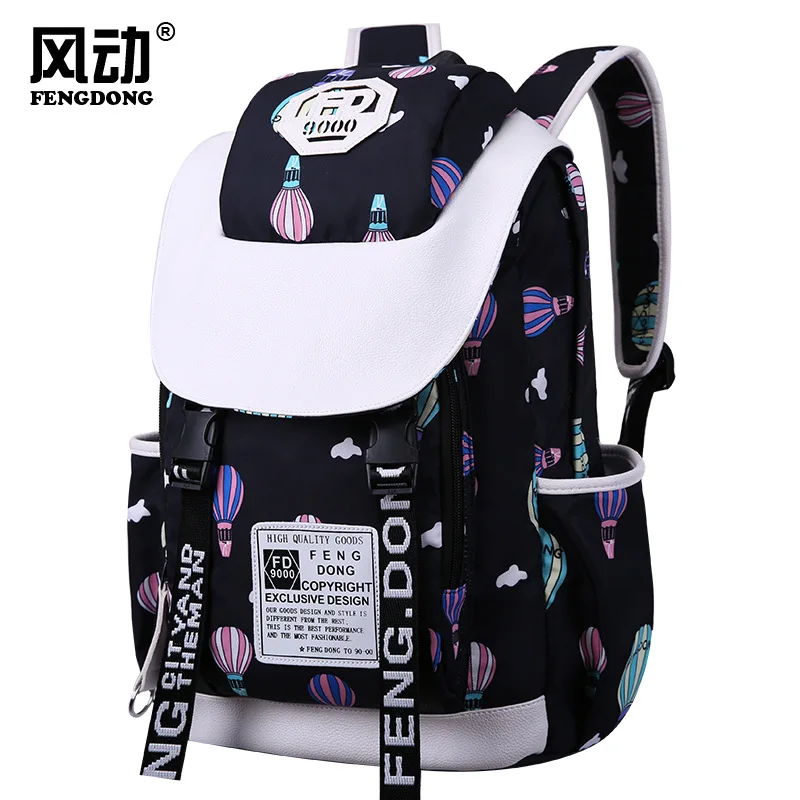 

New Style Students High School Secondary School Bag Women's Printed Backpack College Style Casual Backpack Laptop Computer Bag