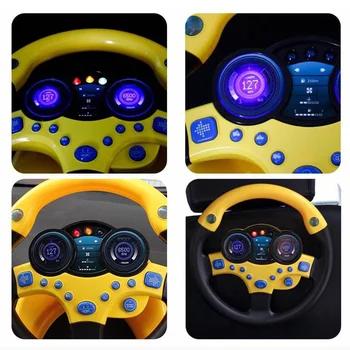 

Children Kids Simulation Steering Wheel with Light Music Educational Toys Birthday Gift S7JN