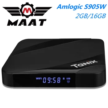 

MAAT TX3 Max Android 8.1 TV Box Amlogic S905W Smart Set Top Box 4K Media Player 2G Ram 16G Wifi Quad Core BT4.1 TV Box TX3Max