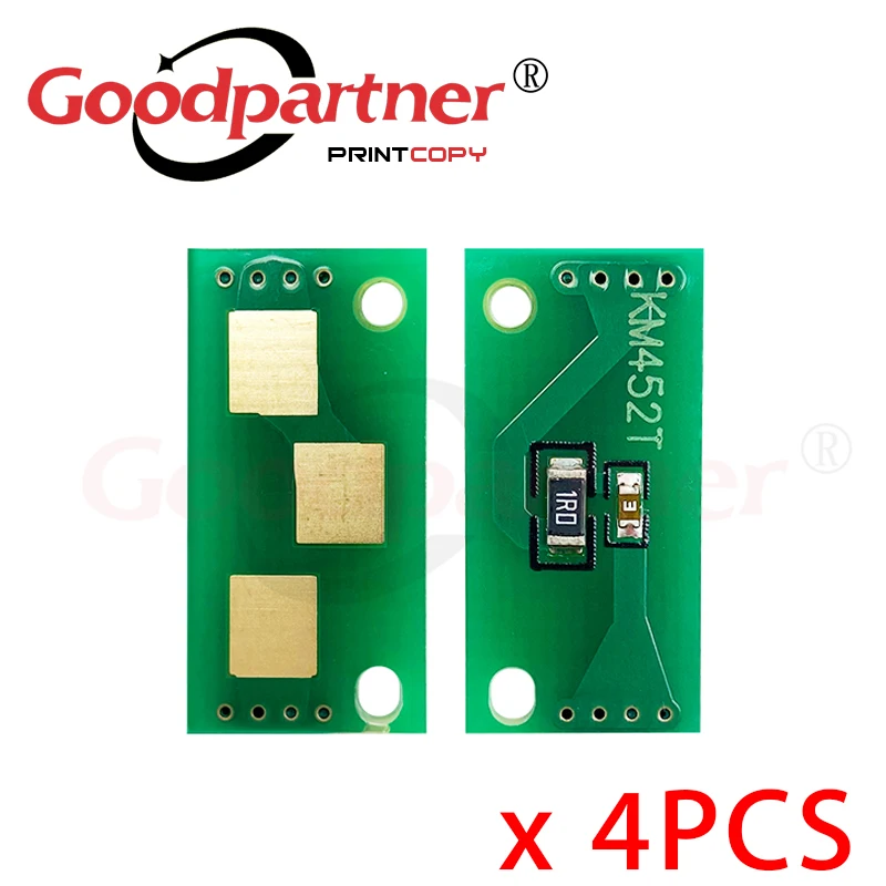 4X TN-613K TN-613C TN-613M TN-613Y Toner Cartridge Reset Chip for Konica Minolta bizhub C452 C552 C652