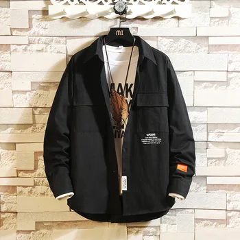 

Korean Style Casual Men Jacket Coat Cotton Slim Overcoat Letter Young Boys Students Fashion Pull Male Tops Homme Plus Size 5xl