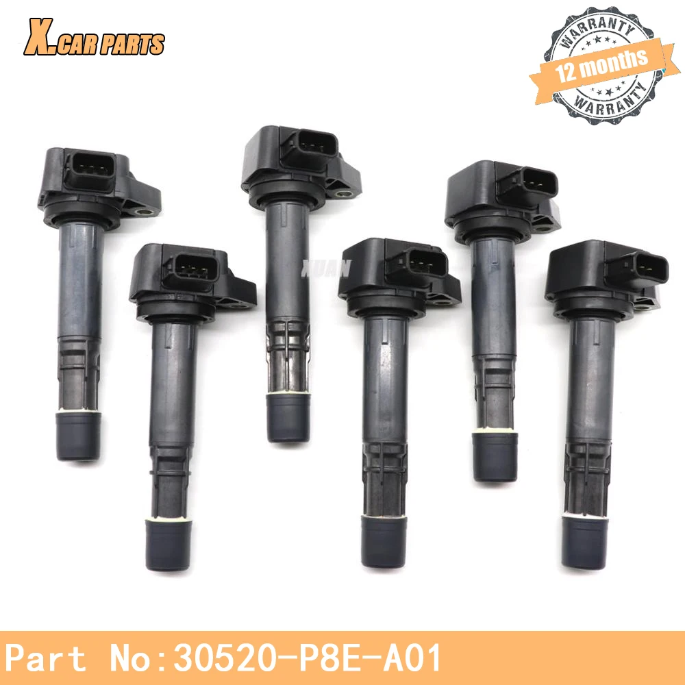 Катушка зажигания 30520-RCA-A02 6 шт./лот 30520-P8E-A01 для Honda Accord Odyssey Acura CL TL 30520RCAA02 30520P8EA01 |