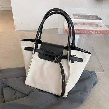 

New Large-capacity Canvas Bag Red New Fashion Korean-style All-match One-shoulder Messenger Bag Fashion Tote Bag Shoulder Bags