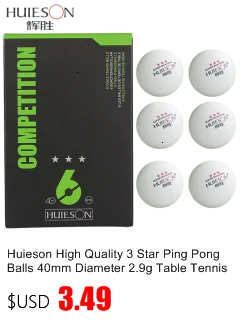 Huieson High Quality 3 Star Ping Pong Balls 40mm Diameter 2 9g
