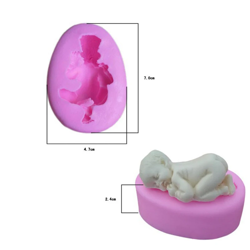 3D Силиконовая форма помадка для украшения торта форма для мыла для новорожденных помадка силиконовой формы для выпечки 1 шт