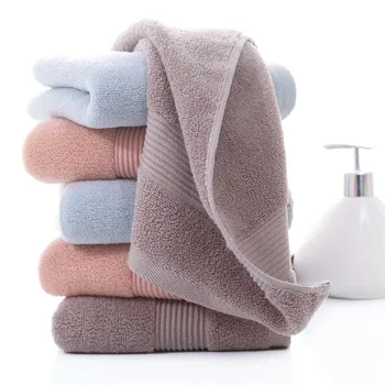 

Wholesale 3pcs FASHION Pure and fresh style face towel 100% cotton material Soft comfortable Men Women Hotel spa Large Towel