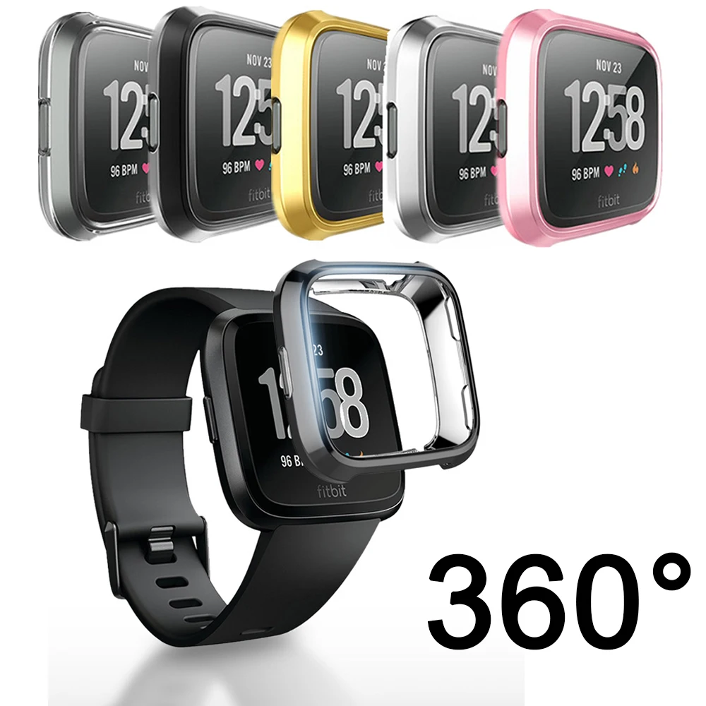 Защитный чехол с поворотом на 360 градусов для Fitbit Versa 2 ремешка подходит Bit Versa2