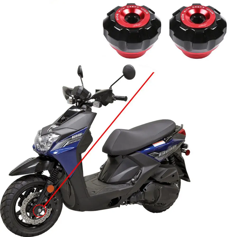 Мотоцикл FrontFork крушение колеса ползунки защита от падения для Yamaha Nmax 155
