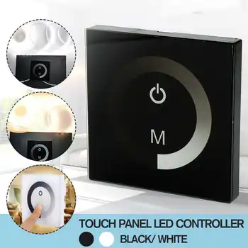 

DC12V-24V Single Color Wall mounted Touch Panel Controller glass panel dimmer switch Controller for LED RGB Strips Lamp