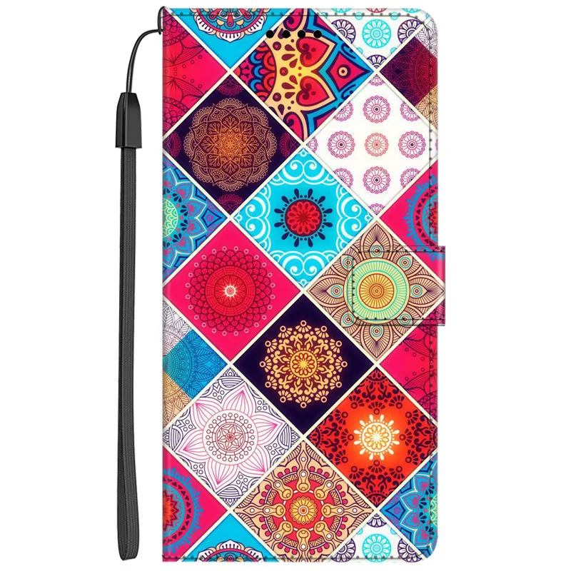 Elegant PU Leather Book Wallet Phone Case with Magnetic Closure and Card Holder Feature