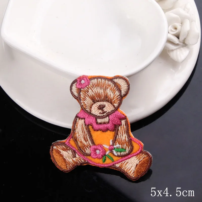 Железные нашивки DIY милые животные нашивки на одежду вышитые нашивки для одежды патч пошив одежды аксессуары для одежды