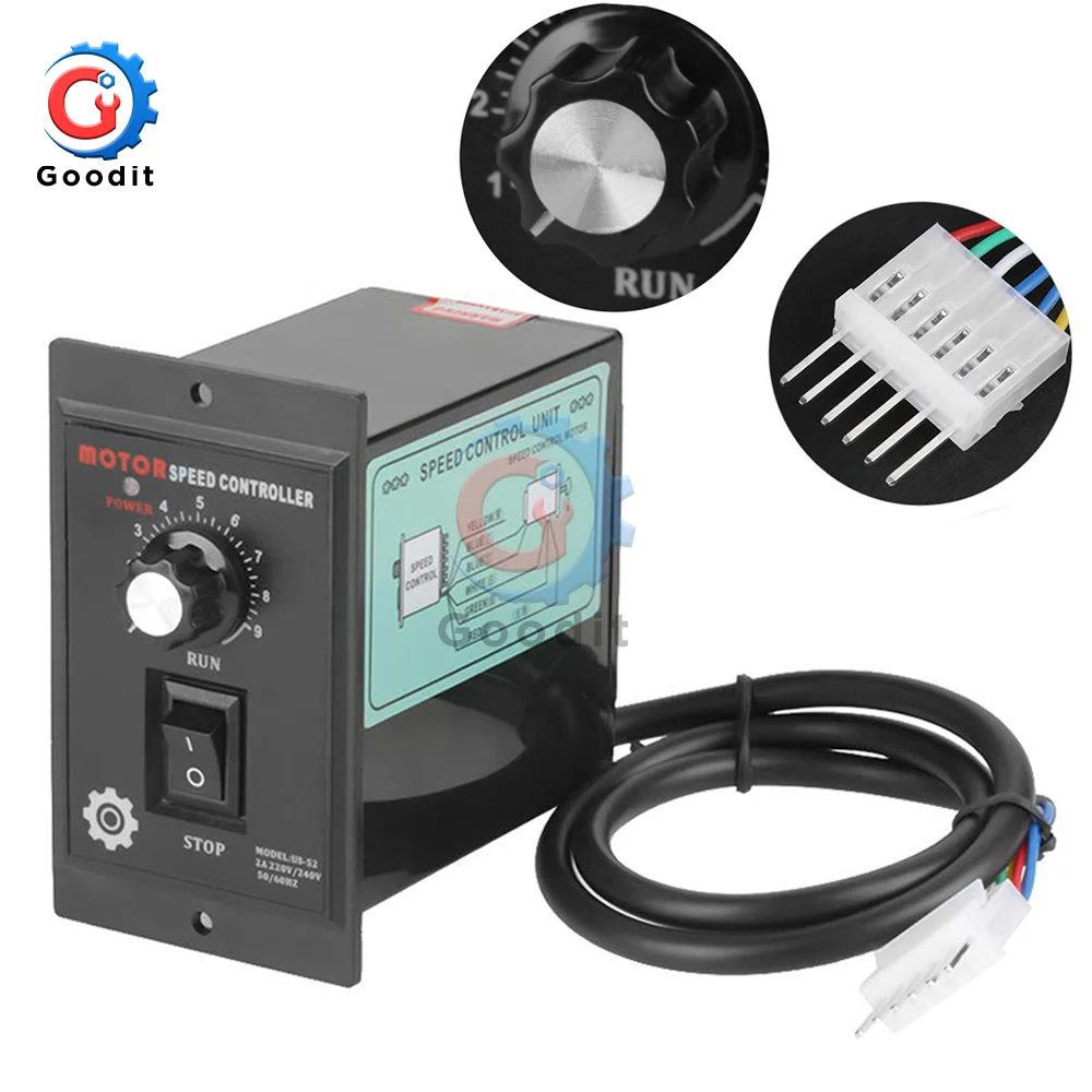 Regolatore Di Velocità Per Motore 220V CA / 180V CC - Avanti/Indietro Con Interruttore - Potenza 500W - Protezione Fusibile