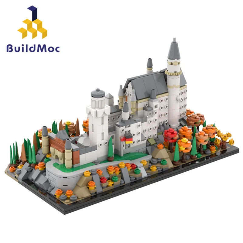 

Magic Neuschwanstein Castle Building Blocks Brick Potter Cartoon Action Figure Toys Brain Game Model Anime Gift for Children