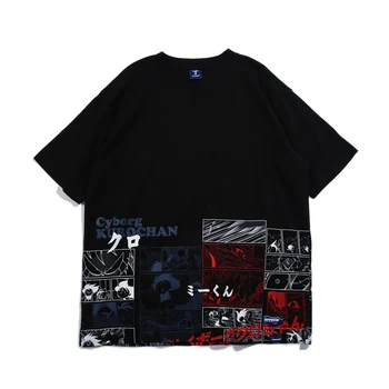 

Cyborg Kuro chan Men's T-Shirts 2019 Fashion Printed Harajuku Tshirts Summer Hip Hop Casual Cotton Tops Tees Streetwear for Male