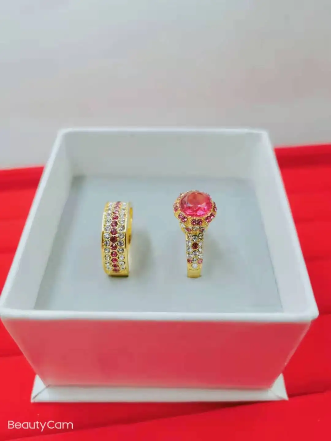 2 pcs/set Temperament Crystal Cubic Zirconia Rings Set For Women Party Wedding Engagement Jewelry Accessories Size 5-11 - Image 5