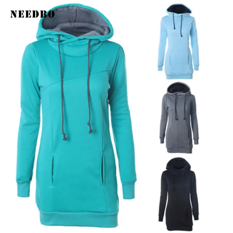 NEEDBO Hoodies and Sweatshirts Women Pullover Long Sweatshirt Woman Casual Oversized Hoodie Autumn Korean Style Hoodies Tops