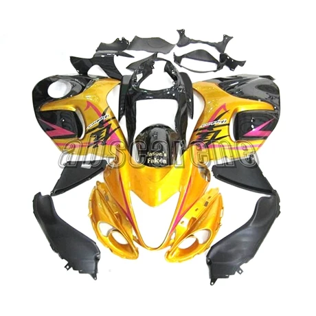 Полный комплект обтекателей для Suzuki GSXR1300 Hayabusa 2008- 09 10 11 12 13 14 15 16 ABS пластик кузова Cowlings Глянец золотой черный