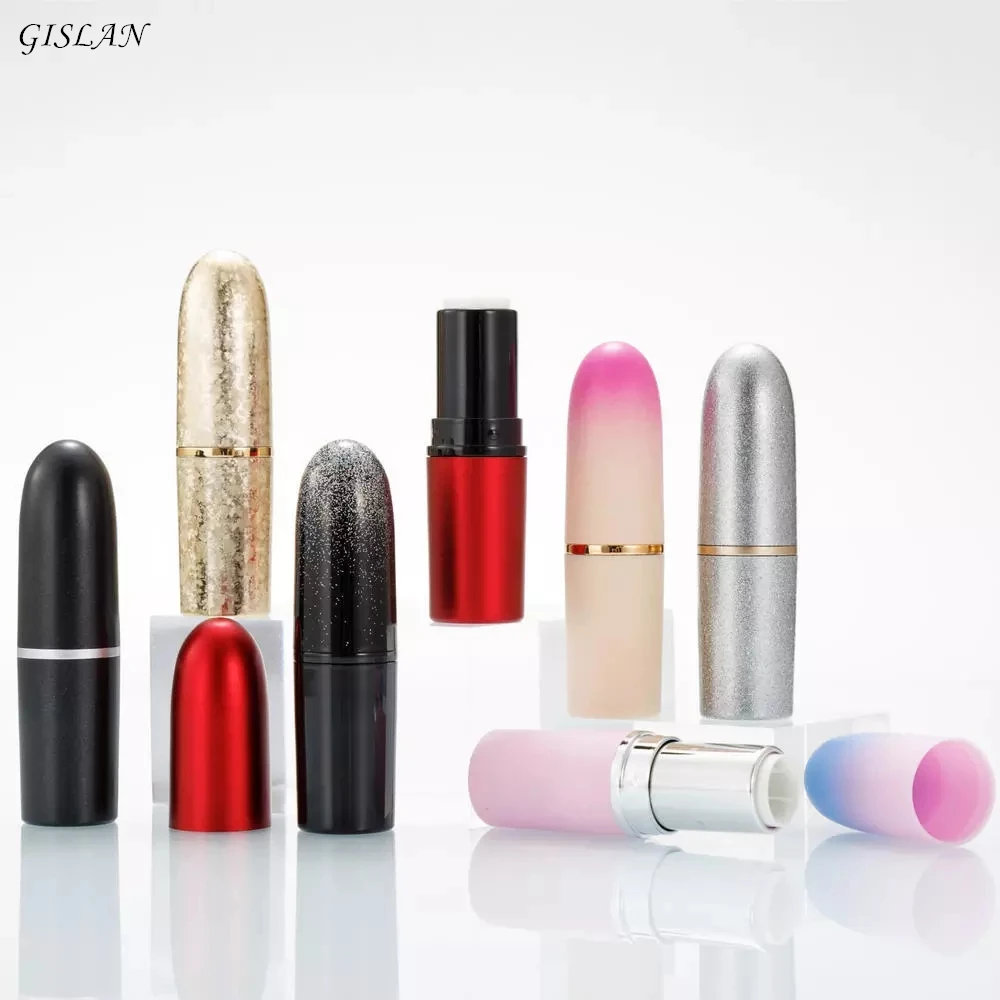 

GISLAN 1PCS Bullet Shape Empty Lipstick Tube 12.1mm Diy Lip Balm Tubes Lip Stick Beauty Lipstick Balm Cosmetic Containers Gift