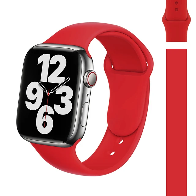 Silicone Strap Watch Compatible Apple Watch Band 45mm 44mm 41mm for bracelet iWatch 40mm 38mm correa apple watch series 7 6 5 SE 6