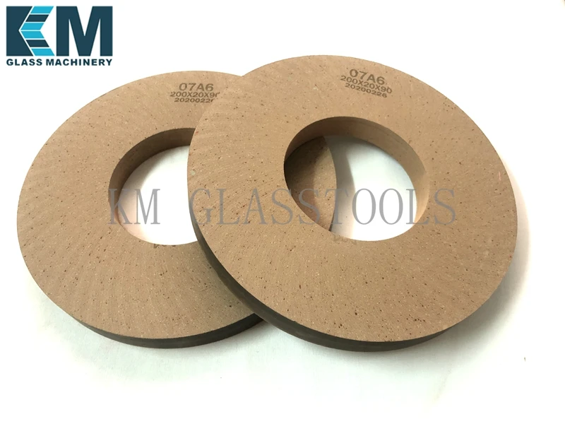 200x90x20mm/200x22x20mm Polishing Wheels For Glass Final Polishing Wheel Glass Pencil Edging Shape Edging Machine BD