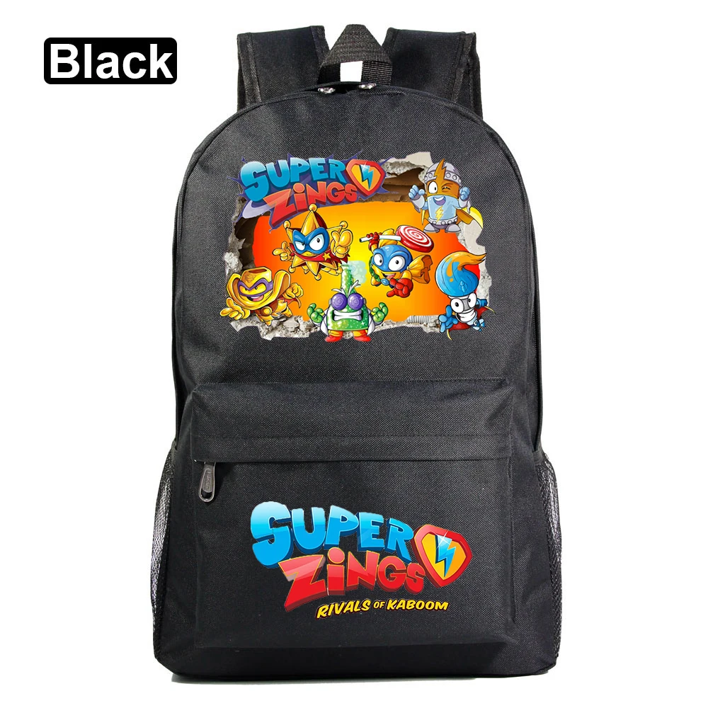 

Super Zings Boys Girls Backpacks Student School Bag Cartoon Rucksack Travel Pack Laptop Bag Big Strong Mochila
