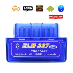Obd2 Scanner Elm327 Bluetooth V1.5 Car Diagnostic Tools ELM 327 V 1.5 OBD 2 Auto Code Reader Diagnostic-Scanner For Android
