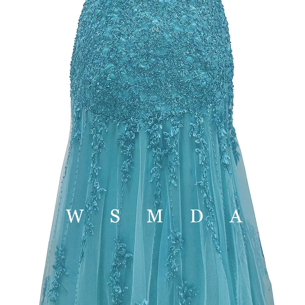 Lace Mother of the Bride Dresses Wedding Party Dress V-Neck Illusion Back Formal Evening Dresses robe de soirée de mariage - Image 5