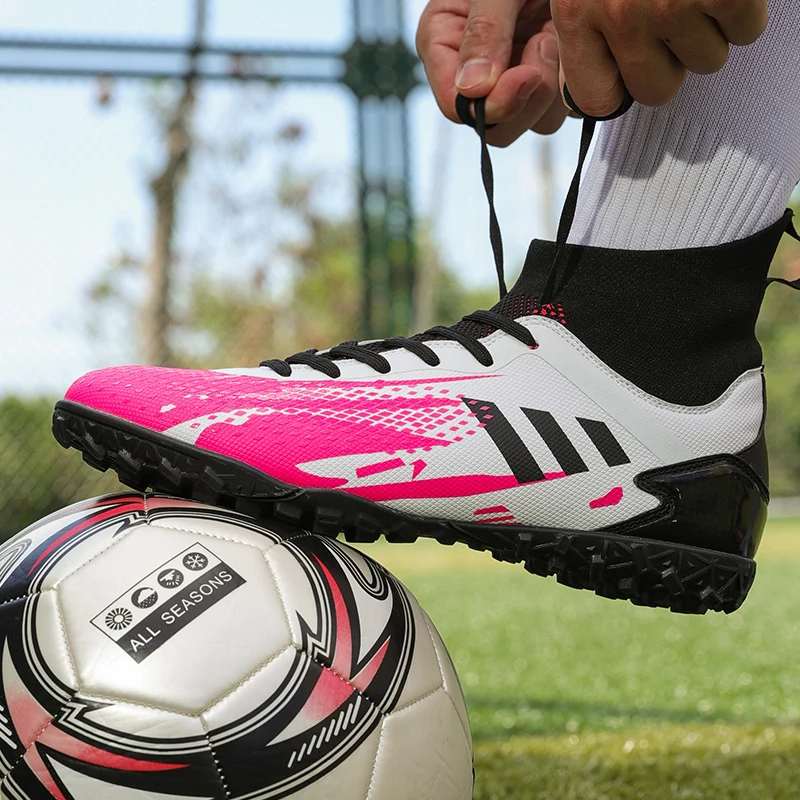 Мужские футбольные бутсы уличные спортивные тренировочные FG/TF Botas De Futbol Multitaco