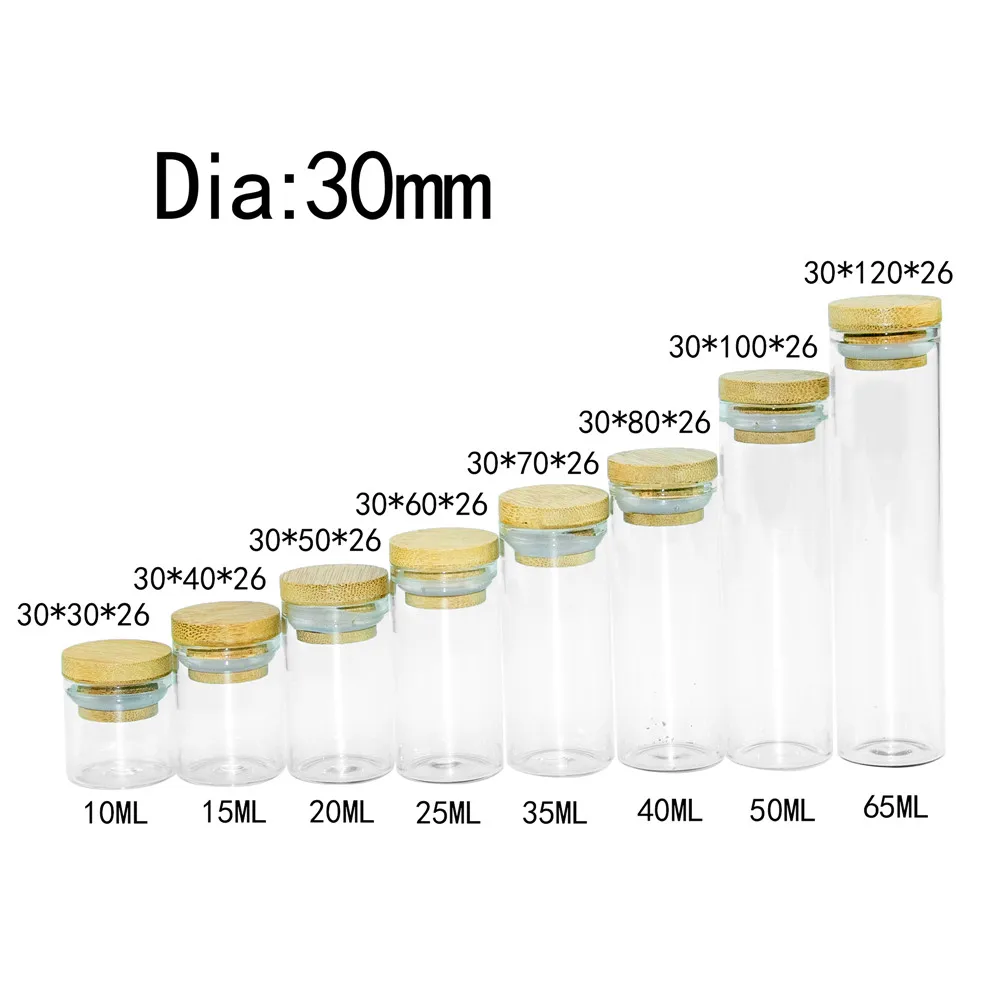 5 шт. Мини Стеклянная бутылка с бамбуковой крышкой пустые герметичные стеклянные боратовые бутылки для чая лакрицы конфеты шафран банки Герметичные банки