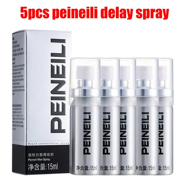 Peineili-Spray retardante sexual para hombres, píldoras para agrandar el pene, uso externo, antieyaculación prematuro, 60 minutos de duración, 5 uds. 2