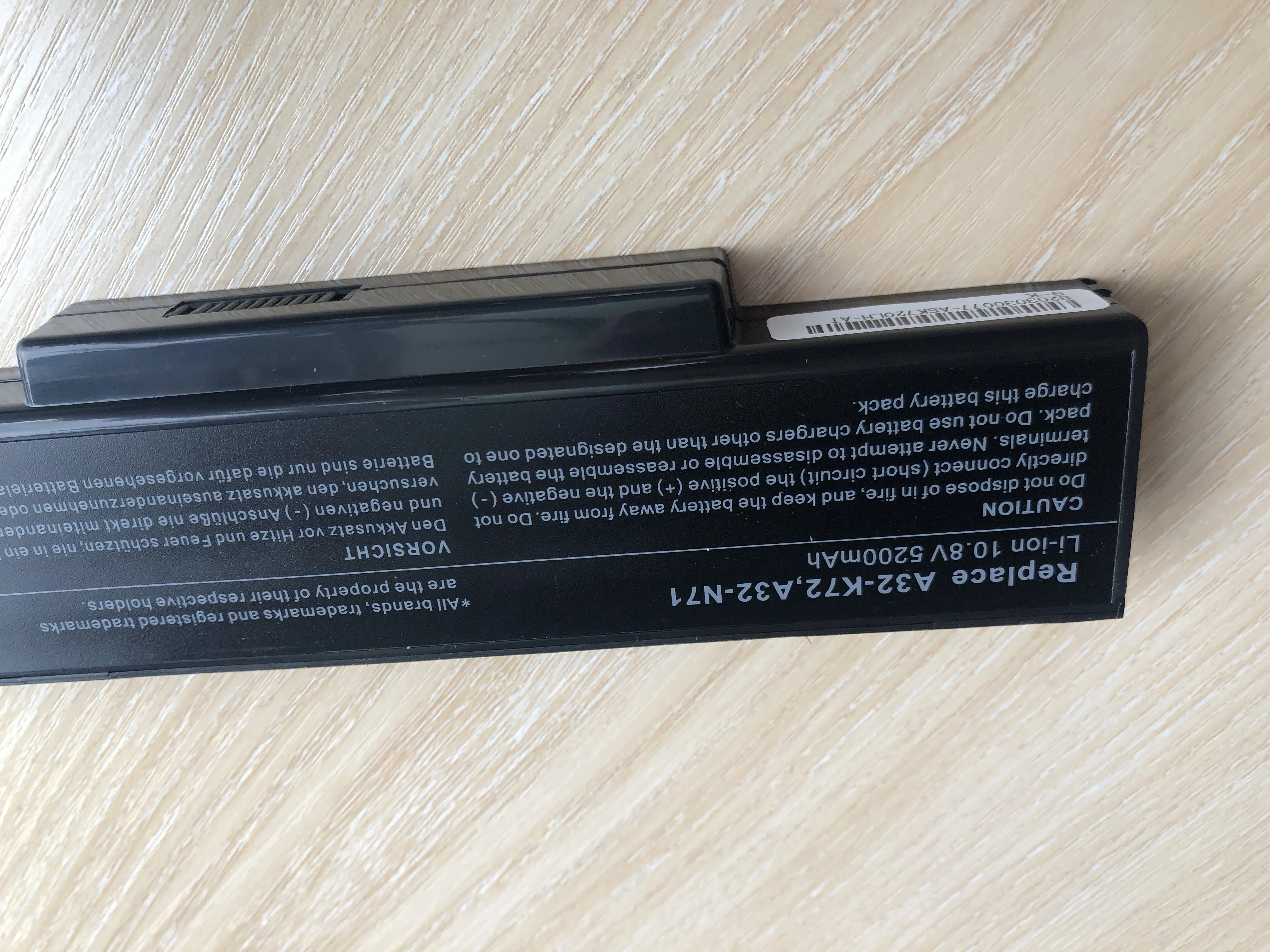 Green Cell Vergrote Serie A32-K72 Accu Laptop Batterij voor ASUS K72 K72F K72J K72JR K73 K73S K73SV N71 N73 N73S N73SV X73 X73E X73S (6600 mAh, 10.8-11.1 V, kleur Zwart