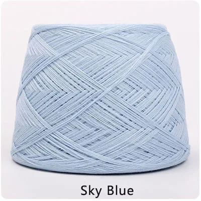 Sky Blue Meetee, 1 шт. = 250 г, хлопок, пряжа для малышей, линия из хлопка и шерсти, ручное плетение, 8-share, синтез, молочная хлопковая Детская Пряжа, линия для свитера своими руками - Цвет: Sky Blue