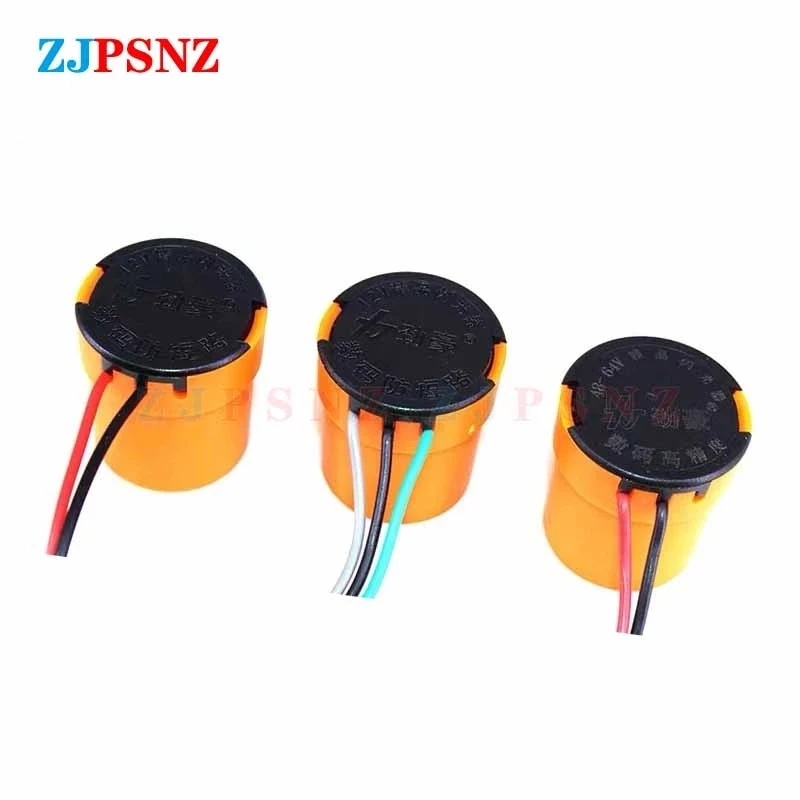 

12V 48V - 64V 2Wires 3Pins Turn Signal Flasher Relay Round Blinker Turn Light Signals Relay Buzzer Relay Indicator LED Flasher