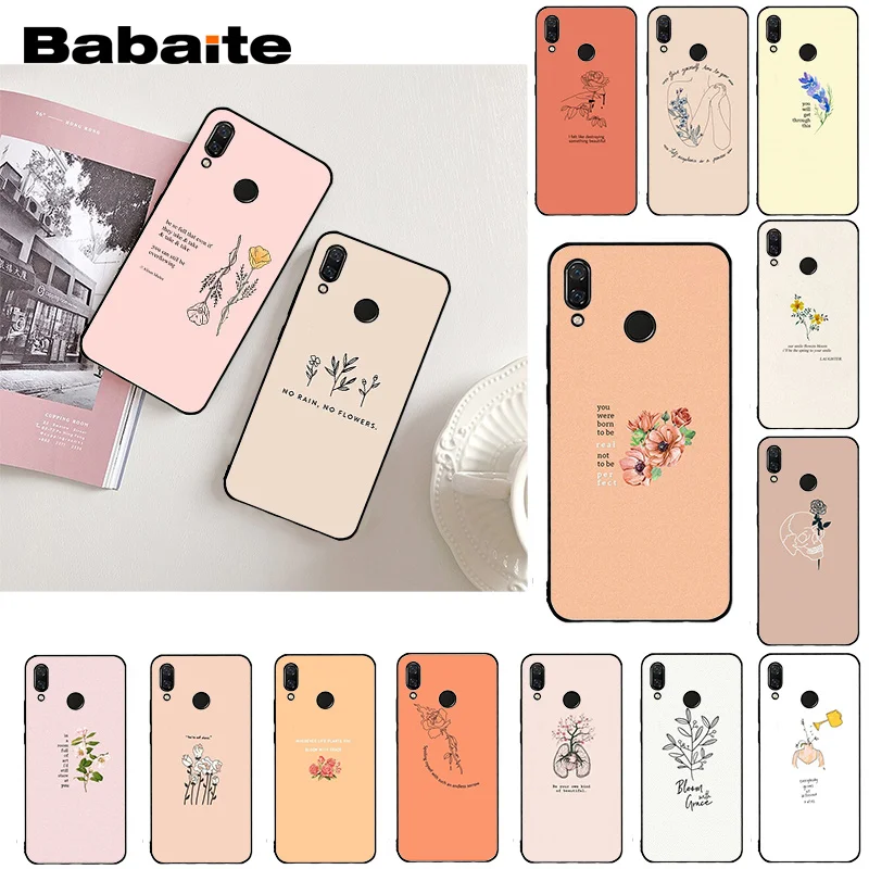 Отличный чехол для телефона Babaite с изображением цветов в эстетике Xiaomi Redmi8 4X 6A 9 Go