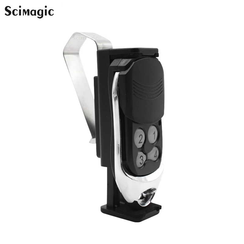 Soporte de sujeción del parasol para coche, soporte de montaje para puerta de Geage de 46-66mm, controles remotos, transmisor, cómodo y fácil de usar