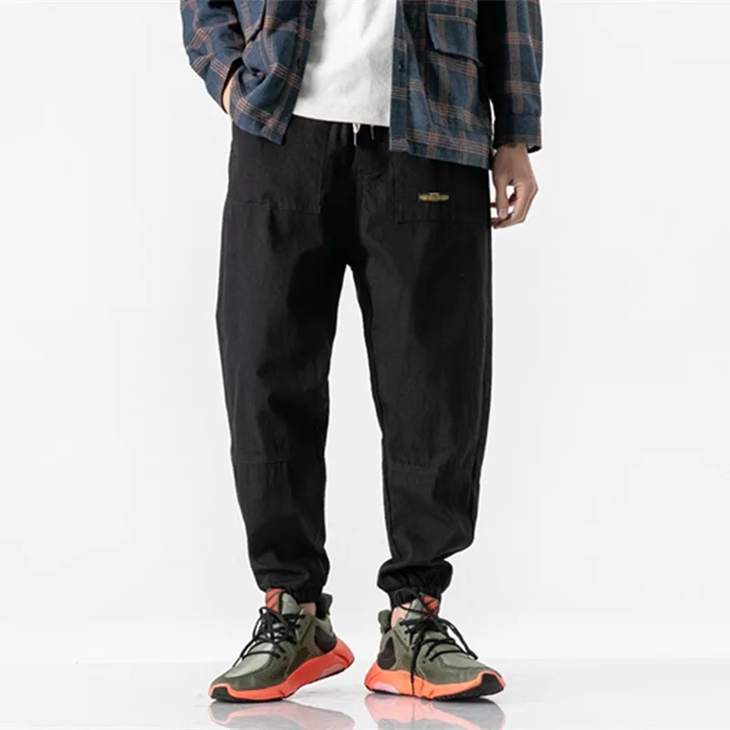 

Loose Mu Cool Spring New Style Japanese-style Retro Washing Bib Overall Youth Trend Simple Versatile Casual Ankle Banded Pants