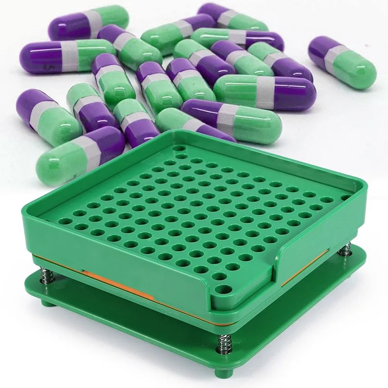 

Capsules Filler ABS Capsule Machine 100 Holes Manual Capsule Filling Machines Size 0 Encapsuladora Manual Machine New arival