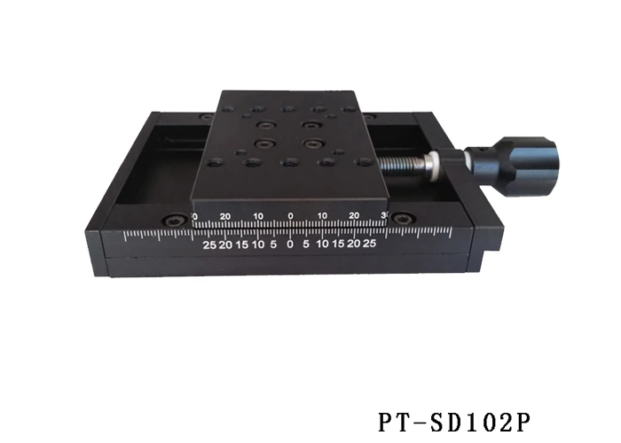 PT-SD102P ручной скользящий стол X-axis скользящий стол перевод сценический прецизионный сценический передвижная станция