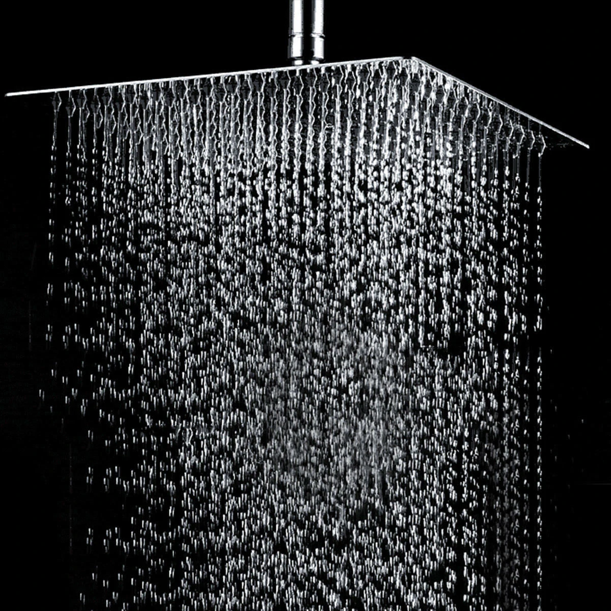 Durable Rainfall Shower 201 Stainless Steel Home Supplies High Pressure Water Saving Bath Faucet Bath Faucet Sprinkler Silver