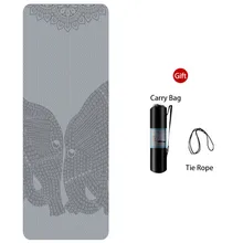 TPE Yoga Mat Laser engraving Anti-Slip Odorless Pilates Fitness Exercise Gym Sports Yoga Pad 1830*610*6MM For Beginner With Gift