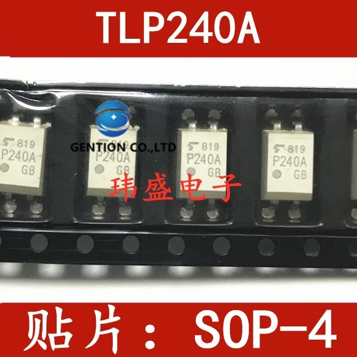 

10 шт. TLP240A лапками углублением SOP-4 P240A Фотоэлектрические муфта светильник соединение в наличии 100% новый и оригинальный