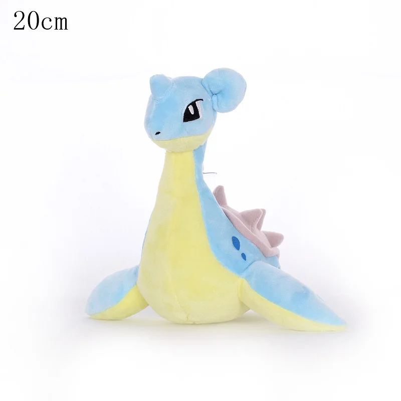 39 Styles15-25cm Пикачу аниме плюшевая кукла Mewtwo aerodactil Raichu мягкая плюшевая игрушка Peluche Рождественский подарок для детей - Цвет: 20cm Lapras