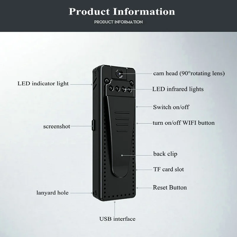 Мини wifi камера беспроводная камера ночного видения 1080P видеокамера маленькая микро камера DVR Запись детектора движения espia скрытая