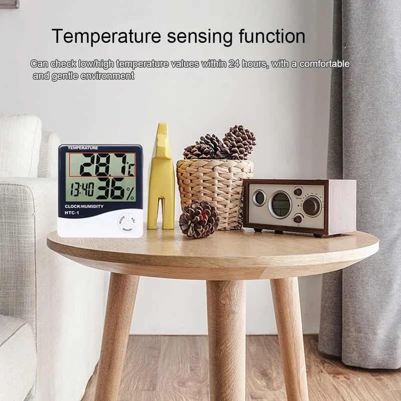 DIDIHOU Крытый Открытый Цифровой термометр гигрометр с ЖК-дисплеем Измеритель температуры и влажности 1 шт