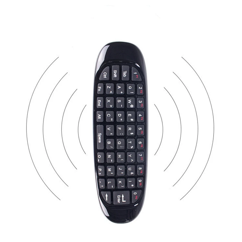 7 цветов подсветка Fly Air mouse 2 4 ГГц Беспроводная мини клавиатура игровая рукоятка