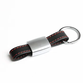 

10pcs 3D Car styling Leather Belt Keyring Keychain Key Chain For bmw M POWER for Sline for Rline