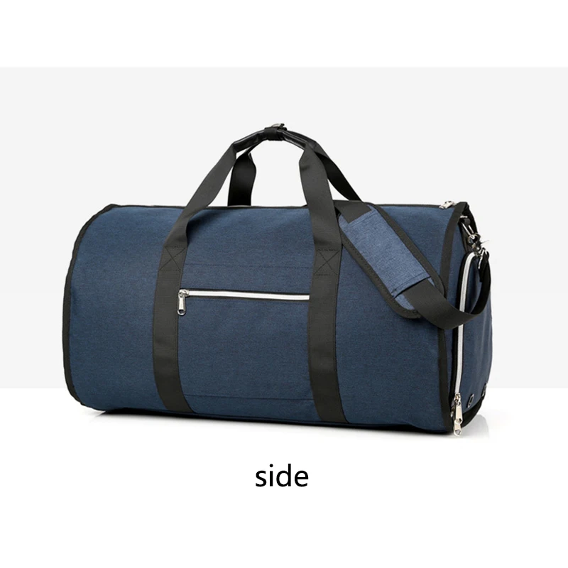 Aequeen многофункциональная большая емкость Мужская Дорожная сумка Водонепроницаемая спортивная сумка для путешествий костюм для хранения ручного багажа Сумка для обуви - Цвет: Синий