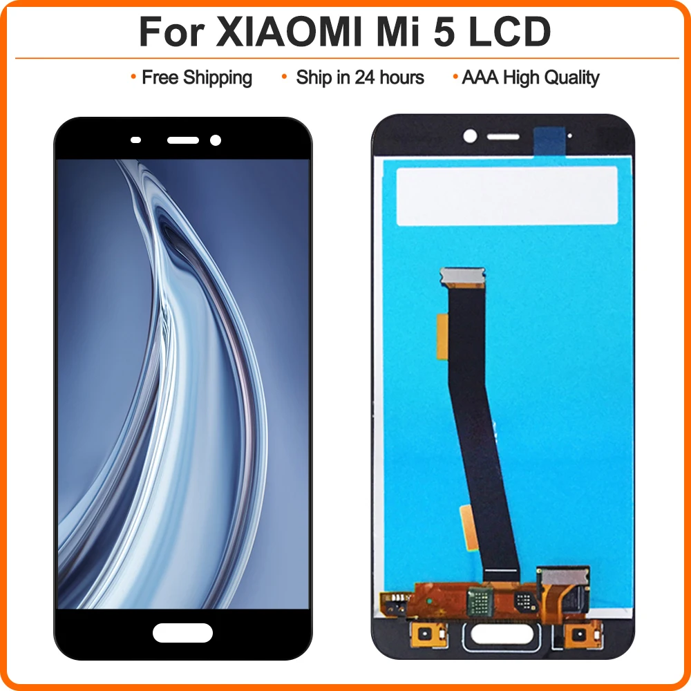 100% протестированный ЖК дисплей для Xiaomi Mi5 Mi 5 с дигитайзером сенсорная панель